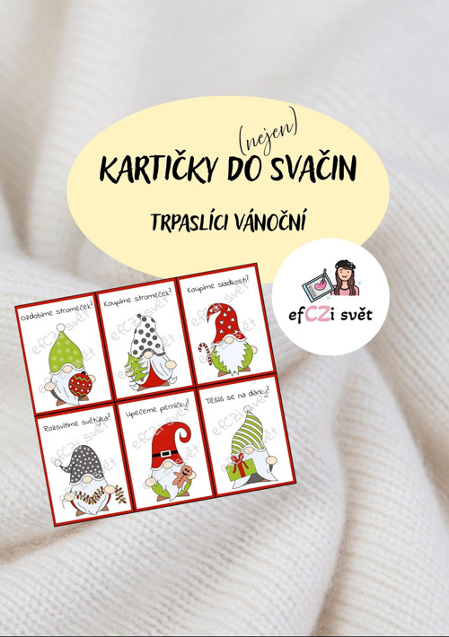 Vzkazy do svačin - TRPASLÍCI VÁNOČNÍ