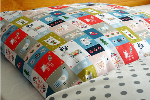 Vánoční povlečení ZIMA A VÁNOCE (patchwork styl)