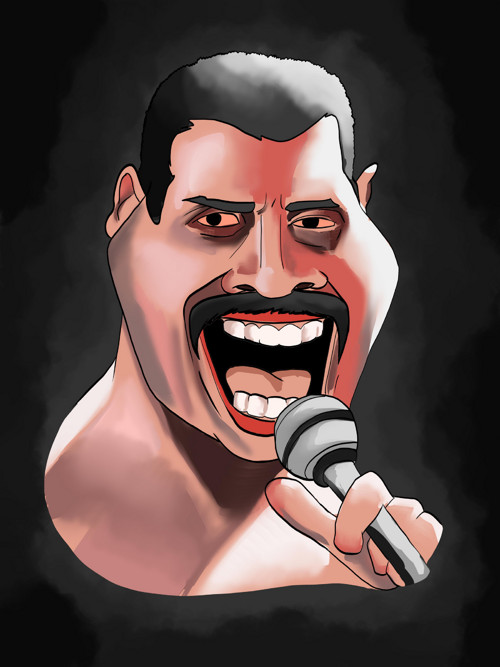 Napínavá karikatura na míru - Styl 11, Freddie