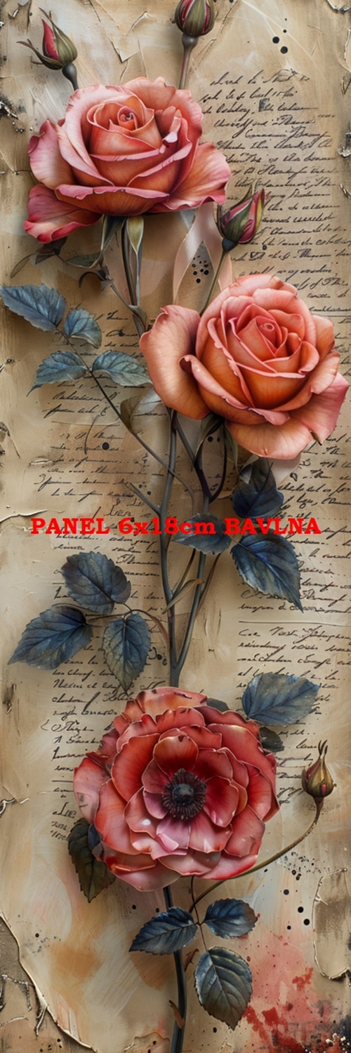 Kočárkovina panel 6x18 cm skladem