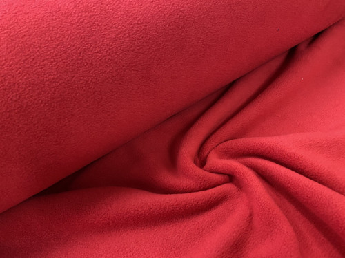Fleece - červený - šíře 150cm