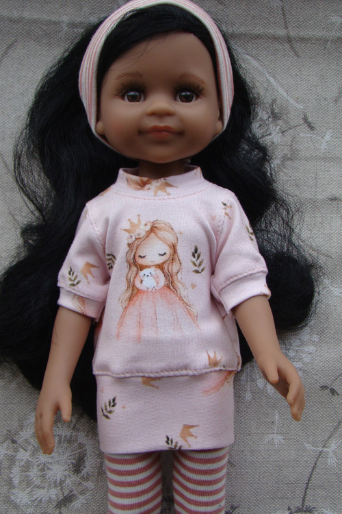 Paola Reina 32 cm - tunika + leginky ,čelenka