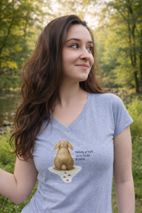 Triko "Někdy je lepší..." - var. "Beránek", šedé