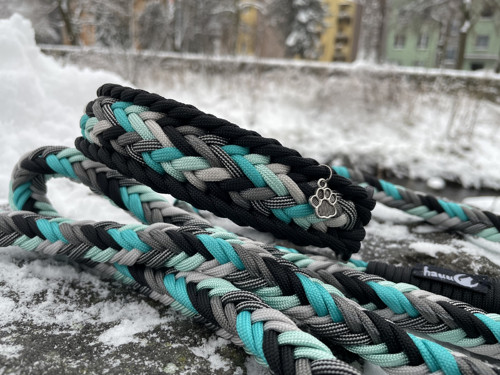 Pletený paracord obojek — foto 1