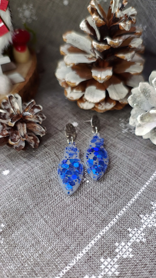 Žárovky Blue Glitter