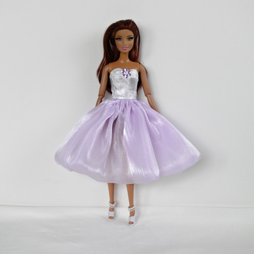 Barbie - krátké společenské šaty světle fialové