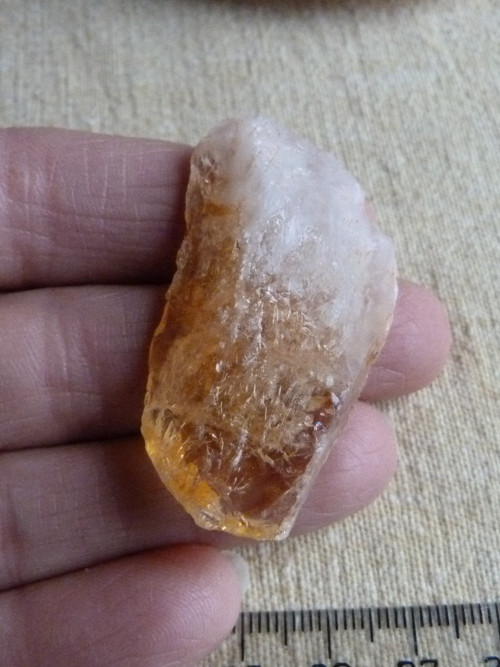 Citrín surový - 4,8 cm - Extra — foto 1