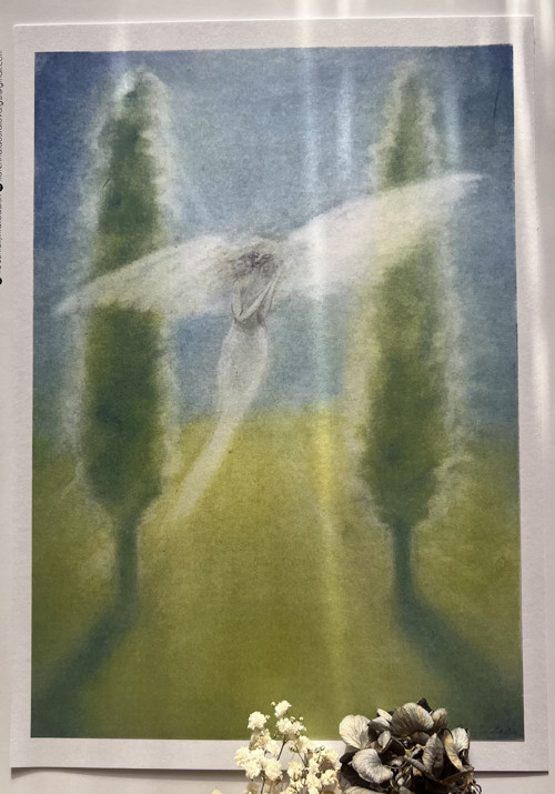 Anděl mezi topoly - signovaný print A4