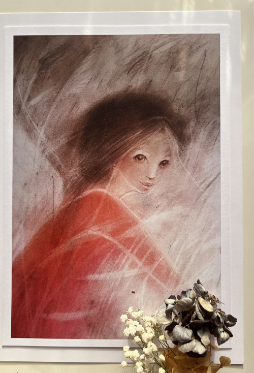 Anděl strážný - autorský print na A4
