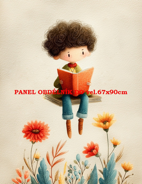 Bavlněný panel 19x25 cm - skladem — foto 1