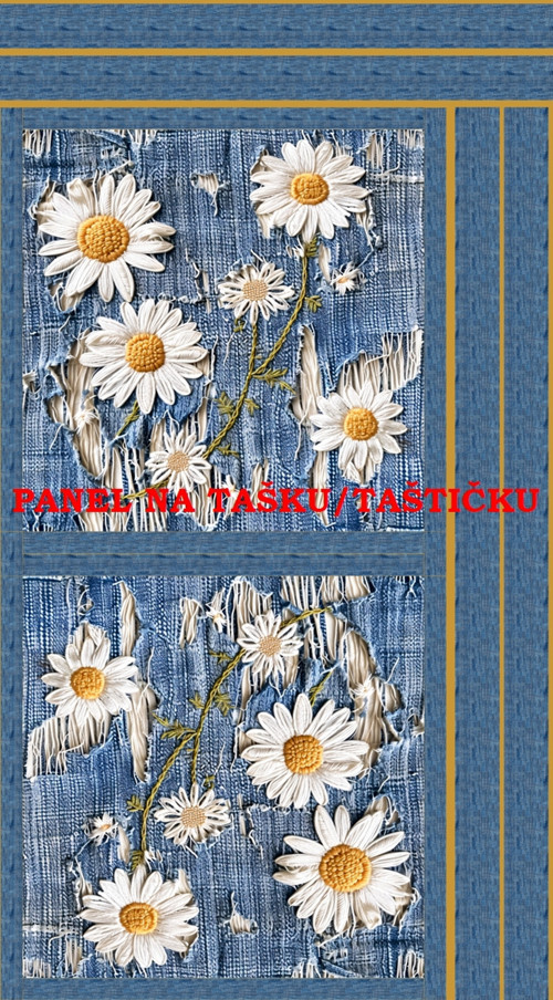 Panel na tašku/taštičku - bavlna XL