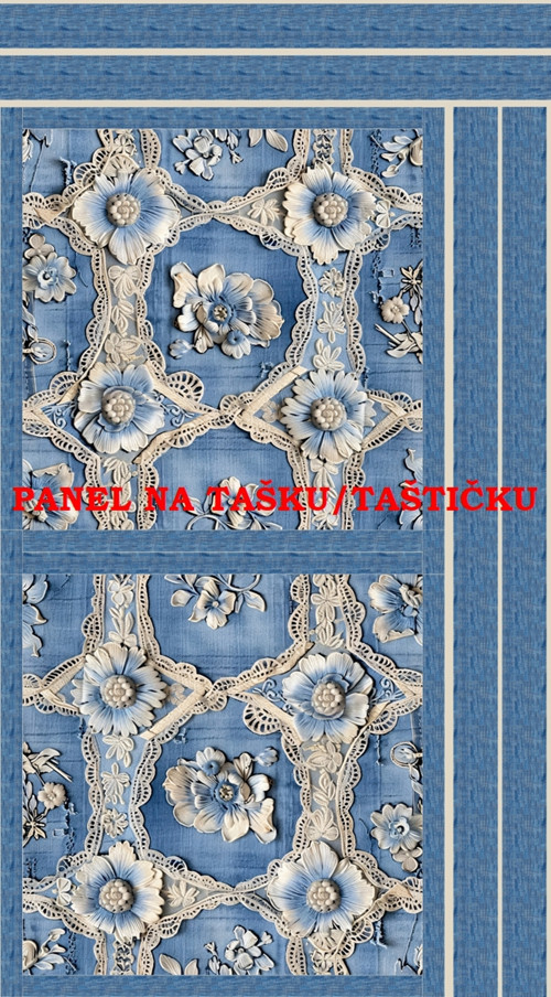 Panel na tašku/taštičku - bavlna XL — foto 1