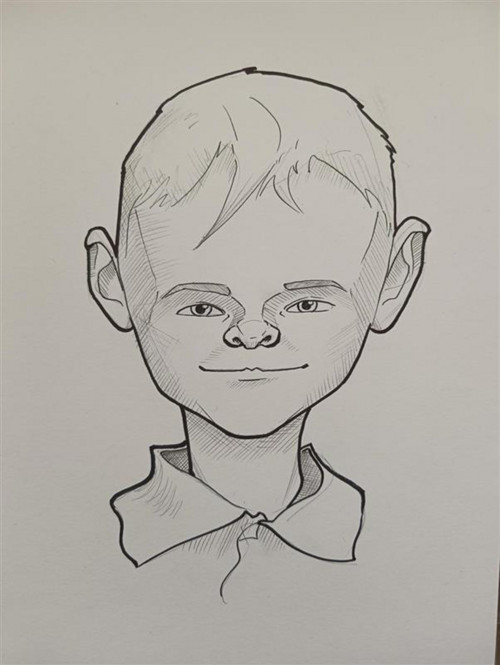 Dětská karikatura na míru - Styl 15, Klučina