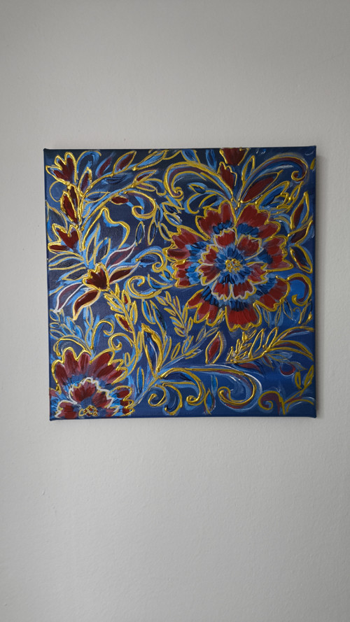 Květinový vzor 30×30 cm