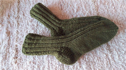 Dámské vlněné ponožky khaki vel. 37/38