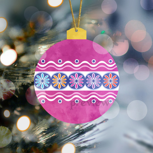 Vánoční koule Middle ornament - ohňostroj