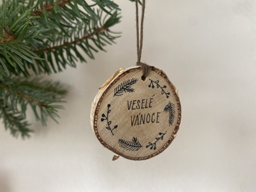 Vánoční ozdoba - “veselé Vánoce” — foto 1