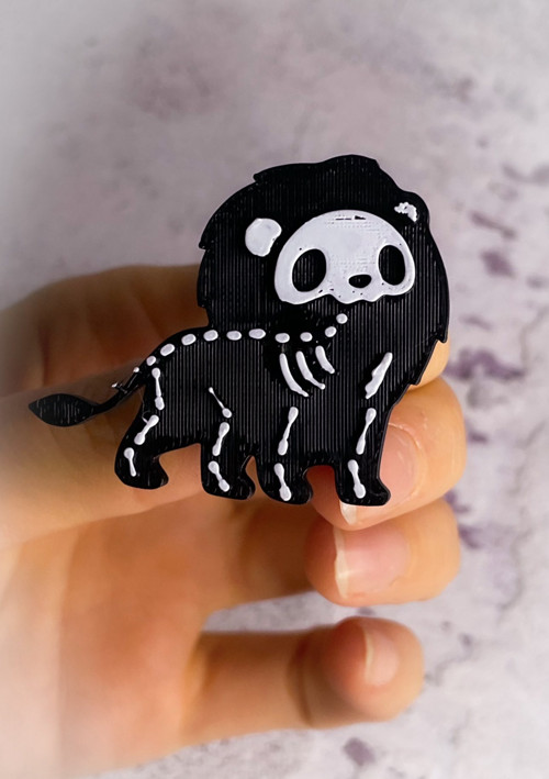 Odznáček pin skeleton Lvíček