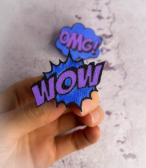 Odznáček pin komiks Wow