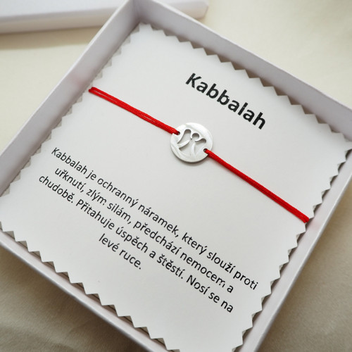 Ochranný náramek Kabbalah - s andělíčkem