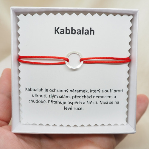 Kabbalah ochranný náramek – stříbrná karma
