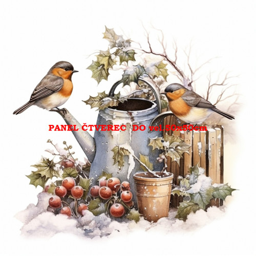 Látkový panel 40x40 cm skladem