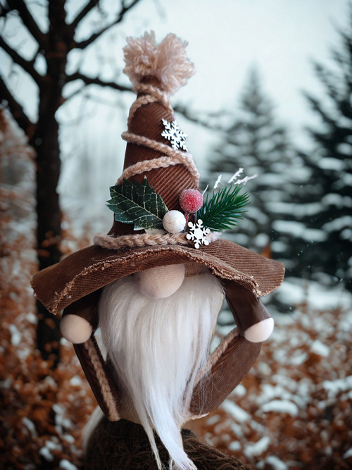 Béžový skřítek cca 25 cm