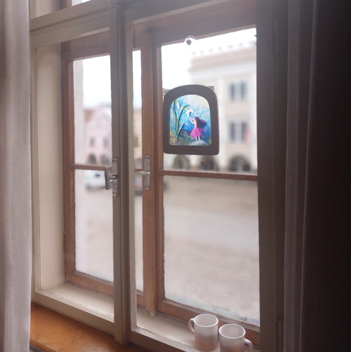 "Otevírání sněženek" Light Tale - rámeček+průsvit
