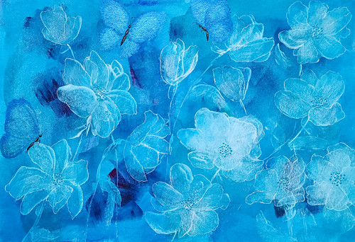 „REVERIE (SNĚNÍ)“ – malba klinem – ORIGINÁL