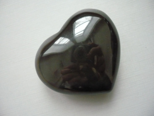 Srdce - obsidián duhový 53 mm, č.1f — foto 1
