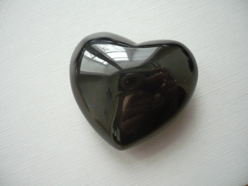 Srdce - obsidián duhový 44 mm, č.7f