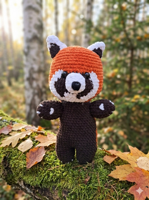 Panda červená