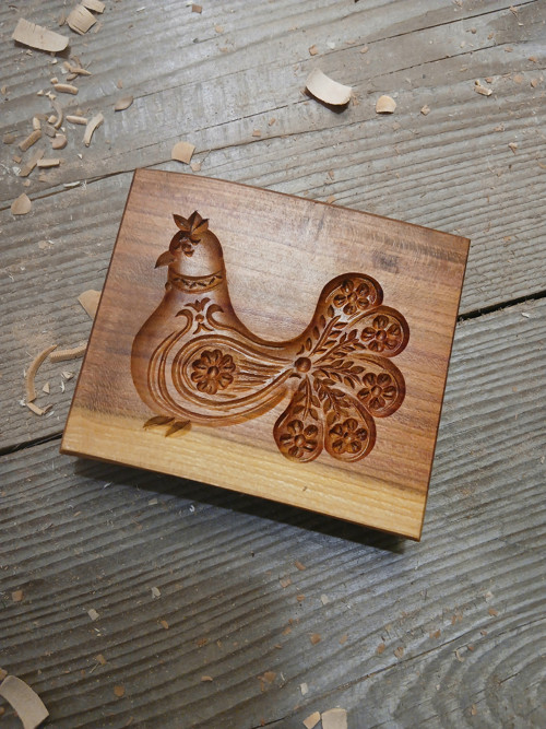 Dřevěná forma holubička 7x8cm
