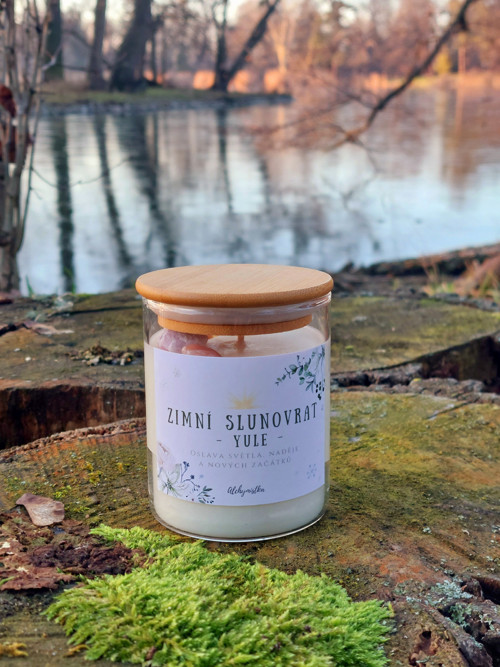Přírodní svíčka ZIMNÍ SLUNOVRAT - YULE