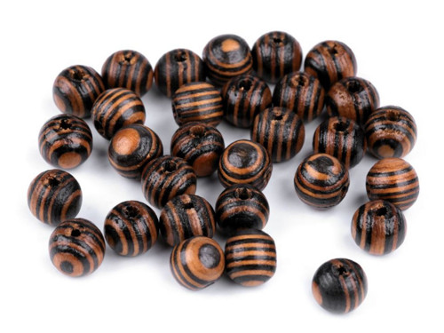 Dřevěné korálky 8 mm (12ks)