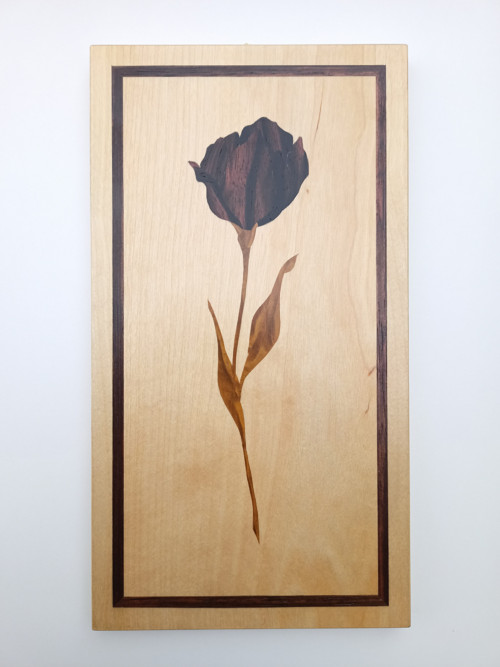 Intarzovaný obraz - Tulipán