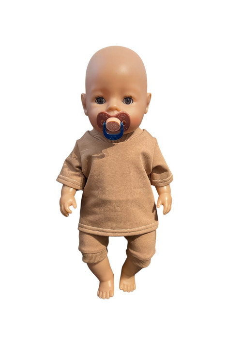 Oblečenie pre bábiku BABY BORN - 43 cm, hnedá