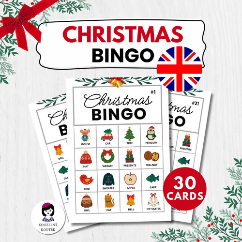 Anglické vánoční bingo - | Vánoce, hra