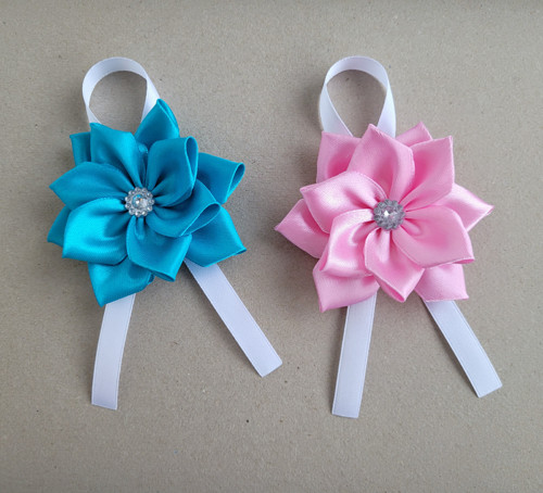 1x velký kanzashi - kotiliony - taneční SKLADEM