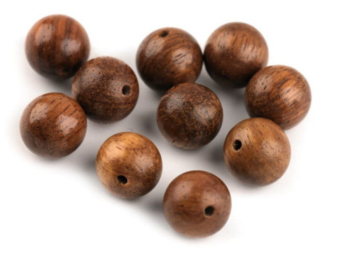 Dřevěné korálky 10 mm (23ks)