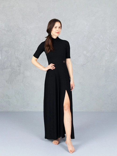 Drexiss dámské šaty AURI LONG BLACK