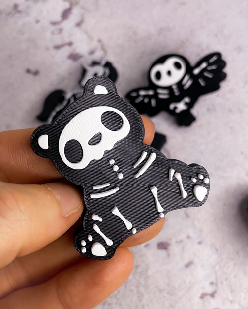 Odznáček pin skeleton Medvídek