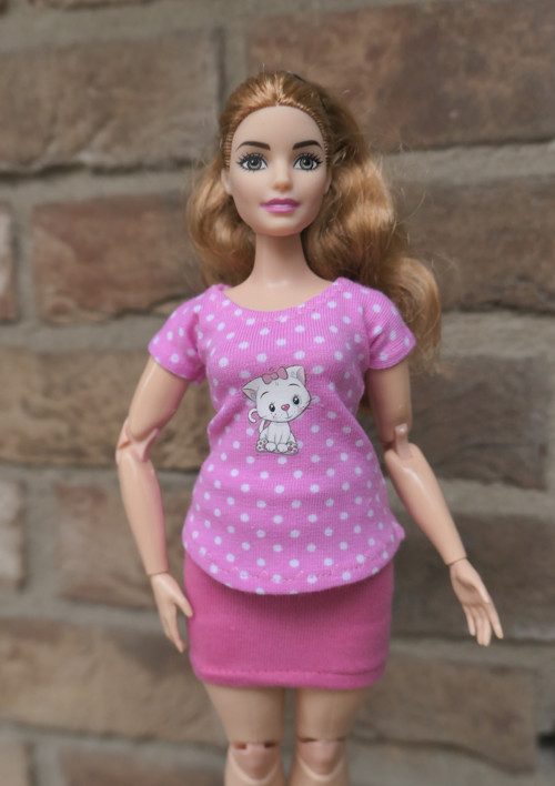 Barbie - baculka - tričko s kočičkou — foto 1