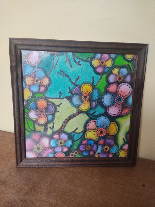 Kvítí (obrázek 20x20 cm)