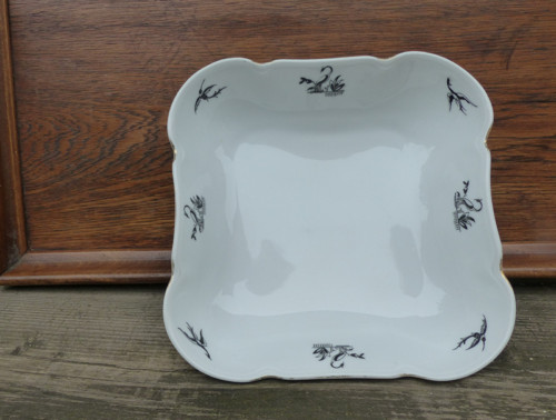 Noční plameňáci...porcelánová mísa, Československo