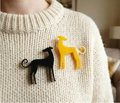 Žlutá chrtí brož - galgo — foto 1