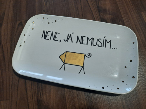 Vánoční talíř - prasátko