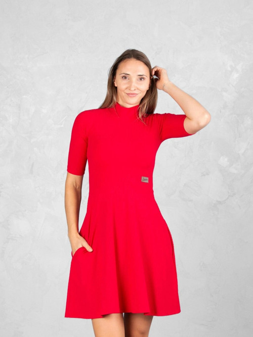Drexiss dámské šaty AURI SHORT RED — foto 1