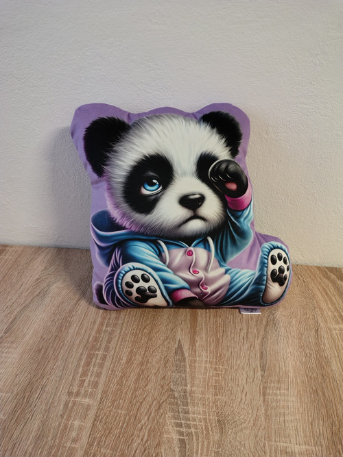 Ospalá pandy- 3D polštář