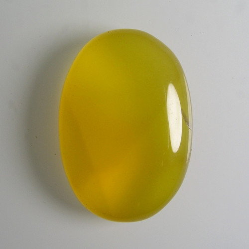 Přírodní, žlutý Chalcedon, 34,34 ct., 27,9x19,3 mm
